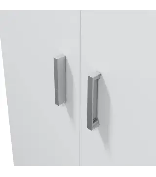 USE Armario 2p escobero Blanco