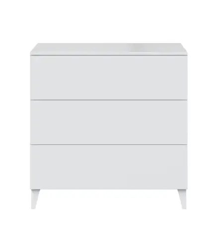 DIVA Cómoda 3c + patas Blanco Brillo