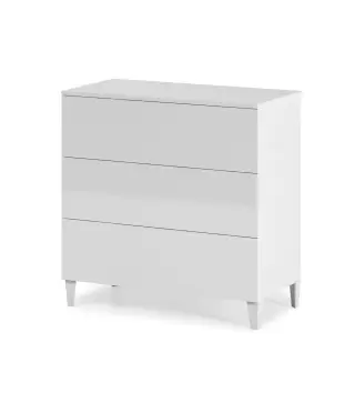 DIVA Cómoda 3c + patas Blanco Brillo