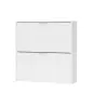 MAELYS Zapatero 2 puertas 75 (16 pares) Blanco