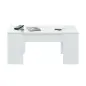FLOW Mesa centro elevable Blanco Artik