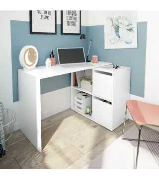 GIO Mesa escritorio multiposición Blanco Artik