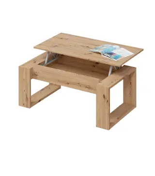 URBAN Mesa centro elevable Roble Nodi