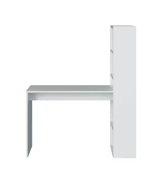 GIO PLUS Mesa + estanteria Blanco Artik