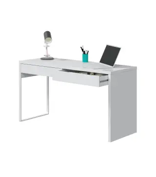 BIANCA Mesa escritorio (reversible) Blanco Artik