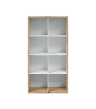 JUNIOR Estantería cubos Roble Nodi/Bl.Artik