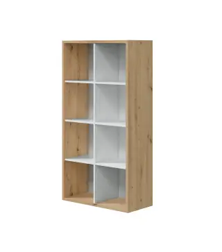 JUNIOR Estantería cubos Roble Nodi/Bl.Artik