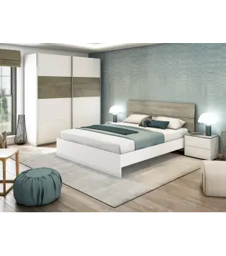 OIKOS Cabezal + 2 mesitas (2C) Bl.Artik/Roble Alaska