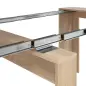 FUNZIONALE CONSOLA comedor 90x50-237 EXTENSIBLE Roble Canadian