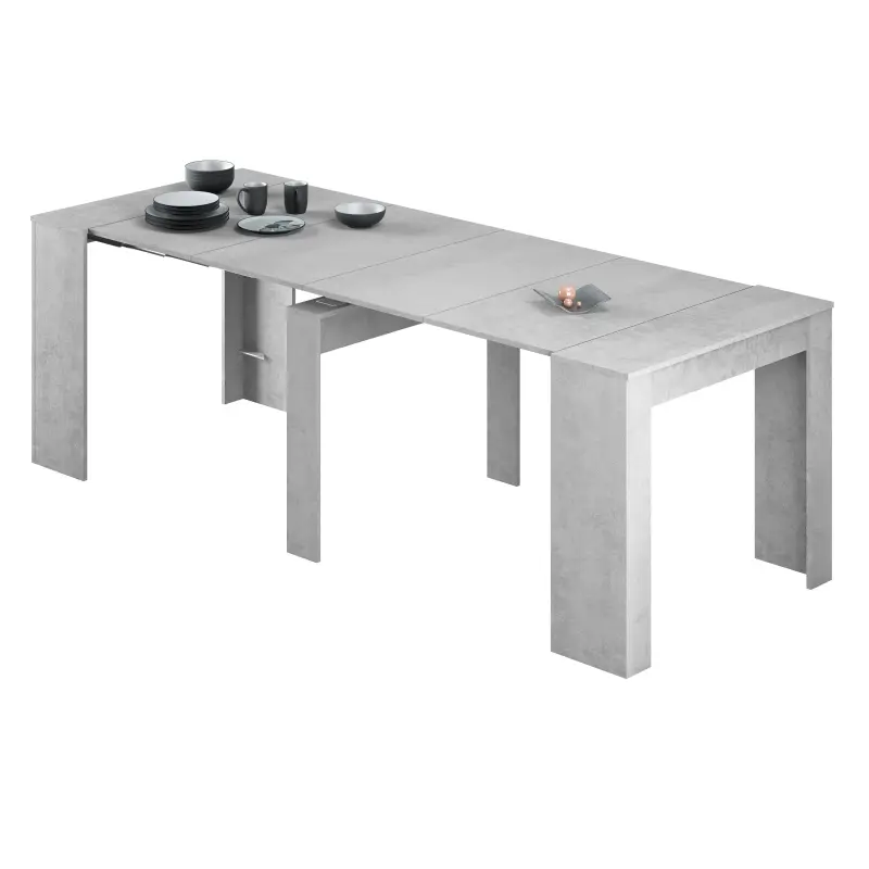 FUNZIONALE CONSOLA comedor 90x50-237 EXTENSIBLE Cemento