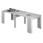 FUNZIONALE CONSOLA comedor 90x50-237 EXTENSIBLE Cemento