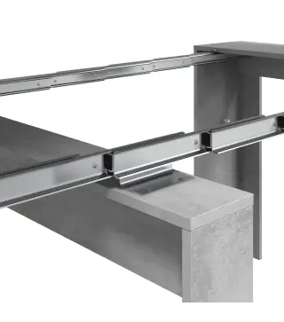 FUNZIONALE CONSOLA comedor 90x50-237 EXTENSIBLE Cemento