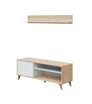 RELAX Mueble TV + estante R.Canadian/Bl.Artik