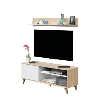 RELAX Mueble TV + estante R.Canadian/Bl.Artik