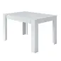PRACTICO Mesa de comedor 90x140-190 EXTENSIBLE Blanco Brillo