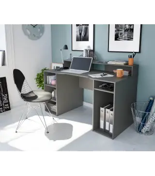 GAMER Mesa ordenador GAMER Gris Antracita