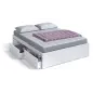 BED Cama 150 con 4 cajones (para somier de 190x150) Blanco Artik