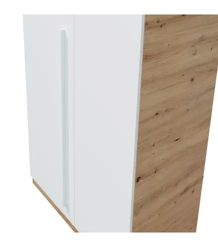 AMBIENT Armario JUVENIL 2p Roble Nodi/Bl.Artik