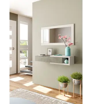 ENZO Recibidor 1c + espejo R. Alaska/Bl. Artik