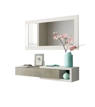 ENZO Recibidor 1c + espejo R. Alaska/Bl. Artik