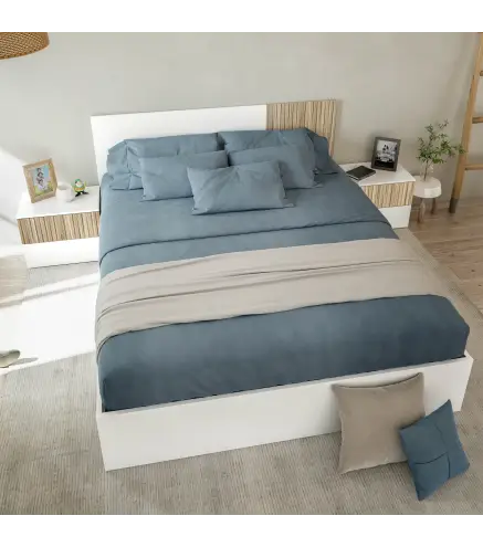 TEMPUS Cabezal + 2 mesitas Blanco Artik/Natur