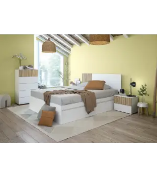 TEMPUS Cabezal + 2 mesitas Blanco Artik/Natur