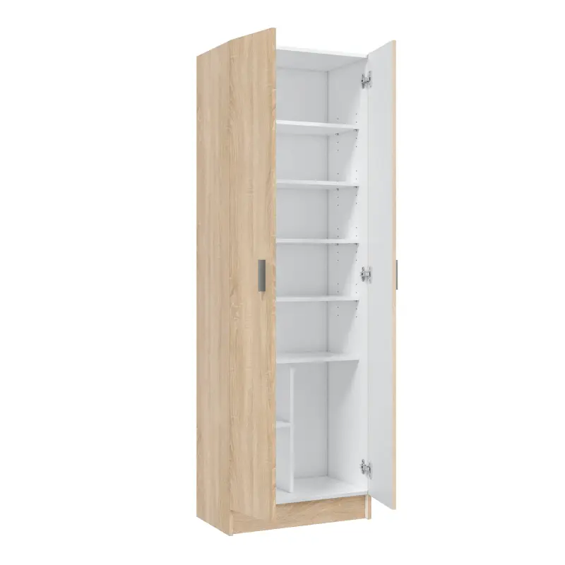 USE armario 2p con estantes Roble Canadian