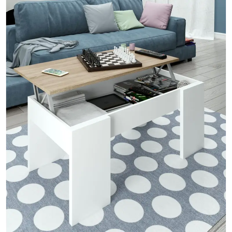 FLOW Mesa centro elevable Bl.Artik/R.Canadian