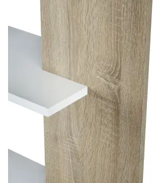 LORAS Estanteria Blanco Artik/Roble Canadian