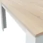 PRACTICO Mesa de comedor 90x140-190 EXTENSIBLE Roble Canadian/Blanco Artik