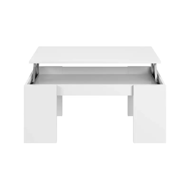 FLOW Mesa centro elevable Blanco Brillo