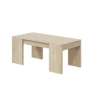 FLOW Mesa centro elevable Roble Canadian