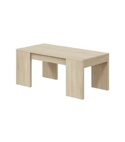 FLOW Mesa centro elevable Roble Canadian