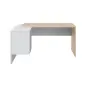 STYLE Mesa despacho con buc (reversible) Roble Canadian/Blanco Artik