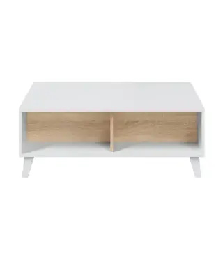 STYLUS PLUS Mesa centro elevable Bl.Brillo/R.Canadian