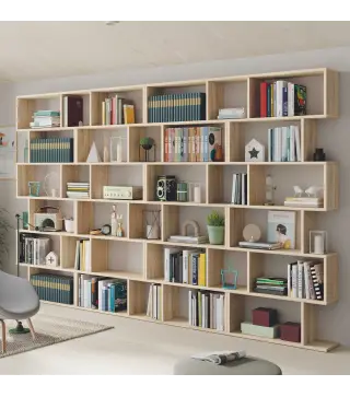 DANERYS Estantería alta Roble Canadian