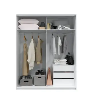 ARYA Armario 2p correderas 150 Blanco Artik