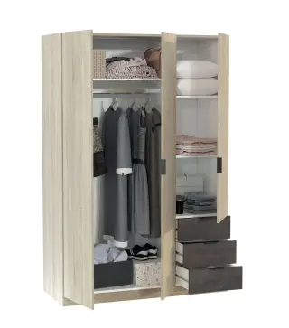 LC Armario 3p+3cajones R.Canadian/Oxido