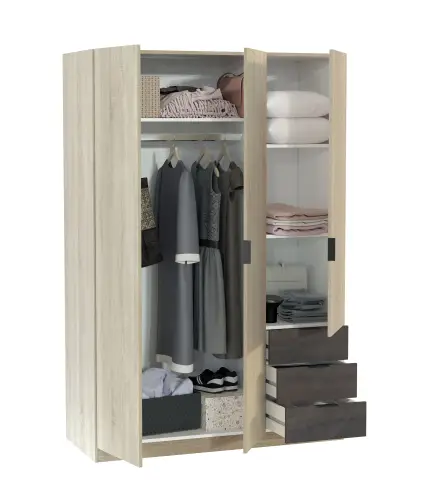 LC Armario 3p+3cajones R.Canadian/Oxido