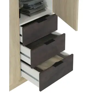 LC Armario 3p+3cajones R.Canadian/Oxido