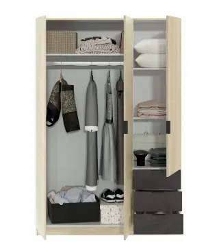 LC Armario 3p+3cajones R.Canadian/Oxido