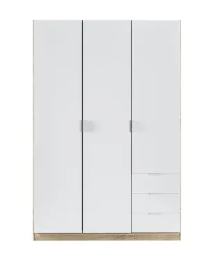 LC Armario 3p+3cajones Roble Canadian/Blanco Artik