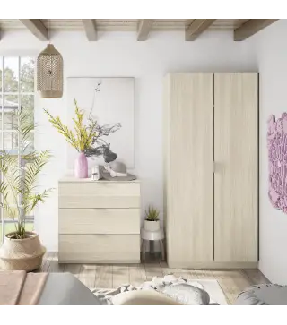 LOW COST Armario 2p Roble