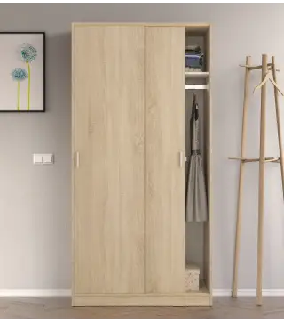 Armario 2p correderas Roble Canadian