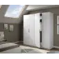 Armario 4 puertas Blanco Brillo