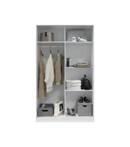 MAX Armario 2p correderas Blanco Artik/Bl.Velho