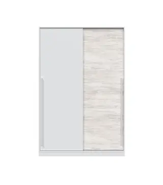 MAX Armario 2p correderas Blanco Artik/Bl.Velho