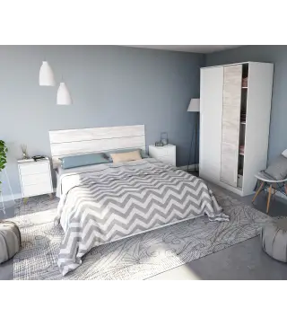 MAX Armario 2p correderas Blanco Artik/Bl.Velho