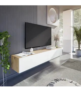 KAWAY Mueble TV 2 p. R.Nodi/Bl.Artik