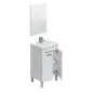 KONCEPT Mueble lavabo PEQ. 2p + espejo // LAVABO 305913O no incluido Blanco Brillo